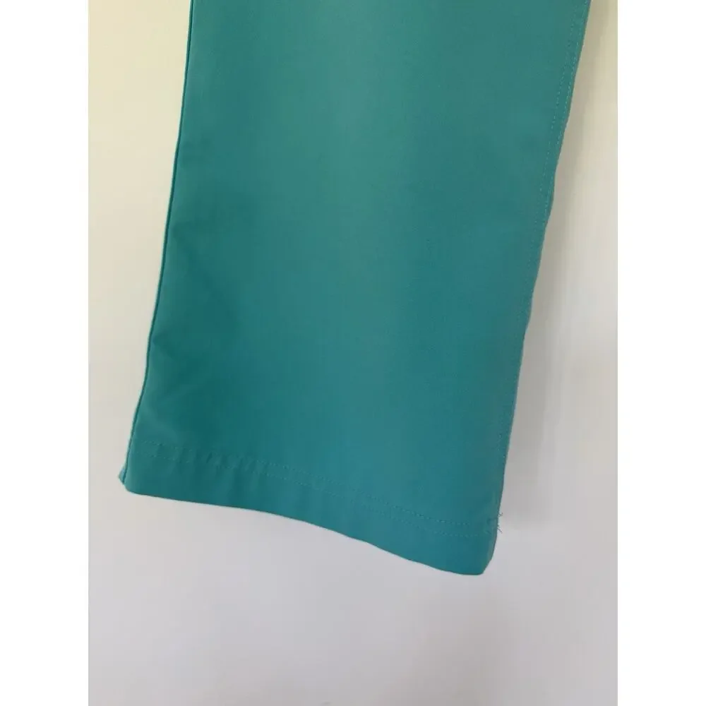 FIGS Cairo Scrub Pants XL Tall Technical Collection Teal Cargo Stretch Medical